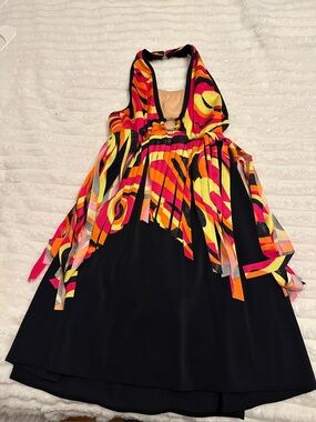 Adult Medium Figure skating/ dance costume dress disco